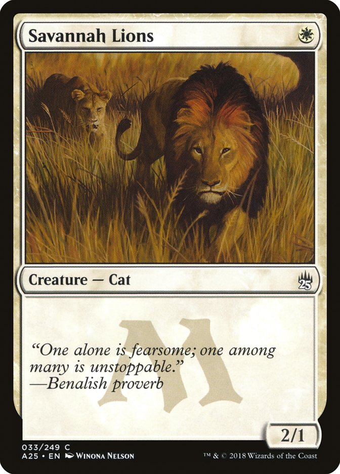Savannah Lions [Masters 25] | Impulse Games and Hobbies
