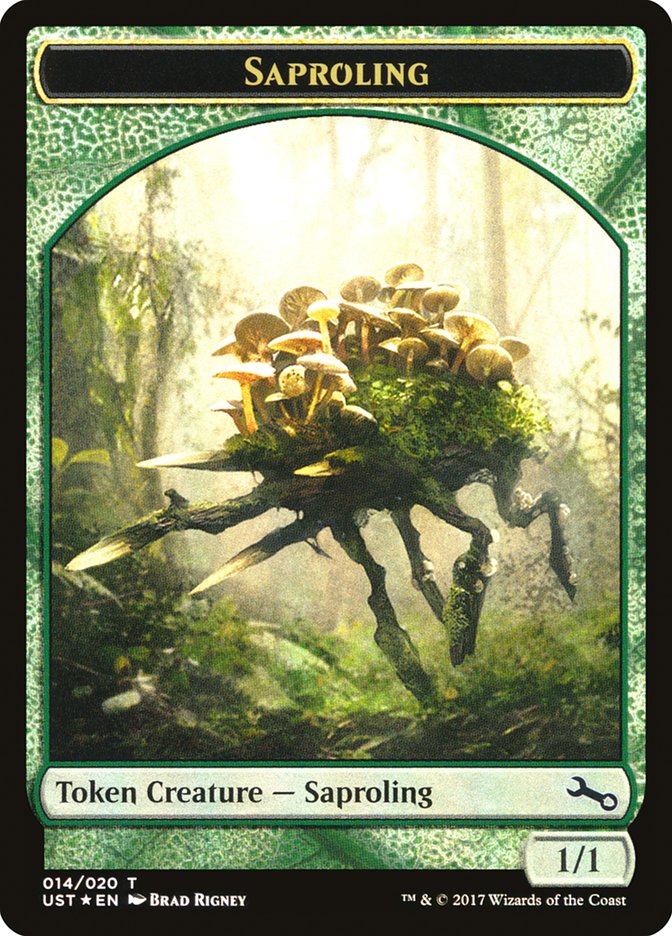 Saproling // Saproling Double-Sided Token [Unstable Tokens] | Impulse Games and Hobbies