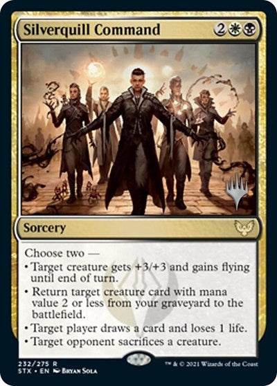 Silverquill Command (Promo Pack) [Strixhaven: School of Mages Promos] | Impulse Games and Hobbies
