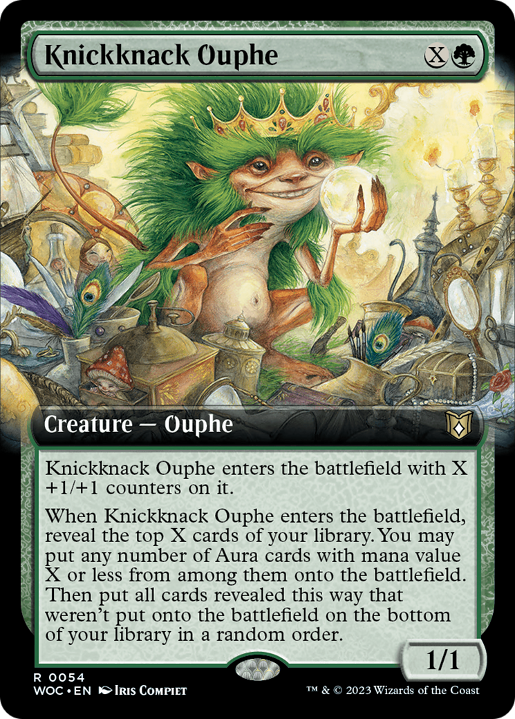 Knickknack Ouphe (Extended Art) [Wilds of Eldraine Commander] | Impulse Games and Hobbies