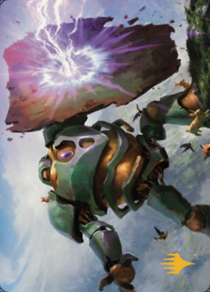 Walking Bulwark Art Card (Gold-Stamped Signature) [Dominaria United Art Series] | Impulse Games and Hobbies