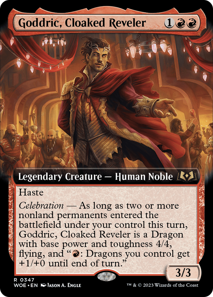 Goddric, Cloaked Reveler (Extended Art) [Wilds of Eldraine] | Impulse Games and Hobbies