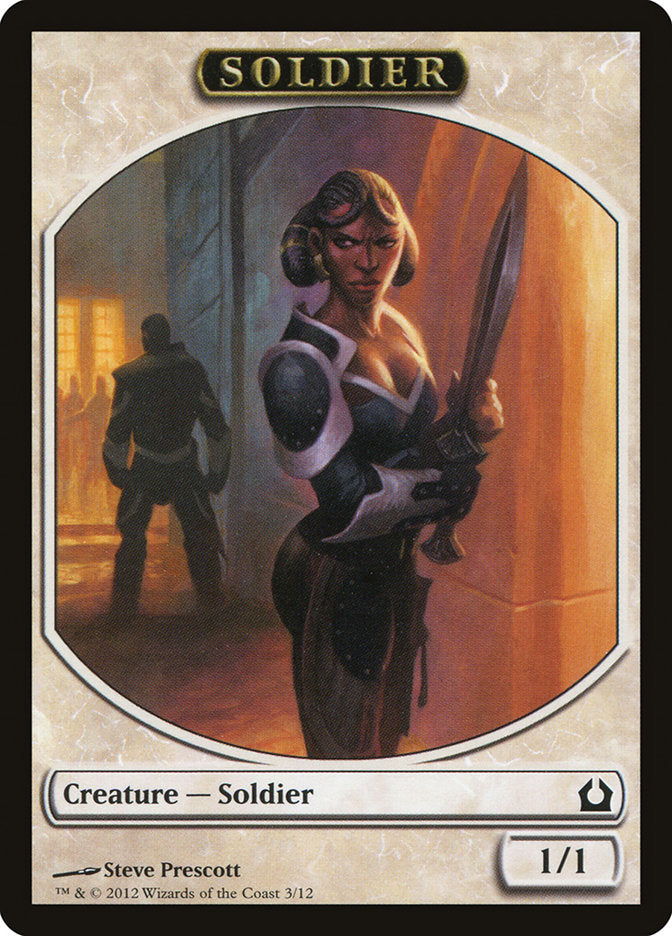 Soldier Token [Return to Ravnica Tokens] | Impulse Games and Hobbies