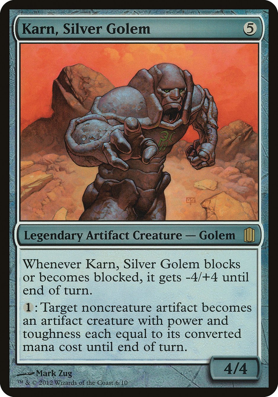 Karn, Silver Golem (Oversized) [Commander's Arsenal Oversized] | Impulse Games and Hobbies