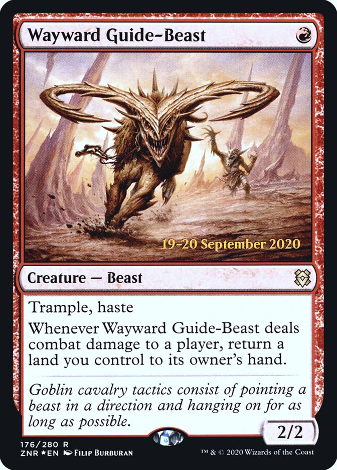 Wayward Guide-Beast  [Zendikar Rising Prerelease Promos] | Impulse Games and Hobbies