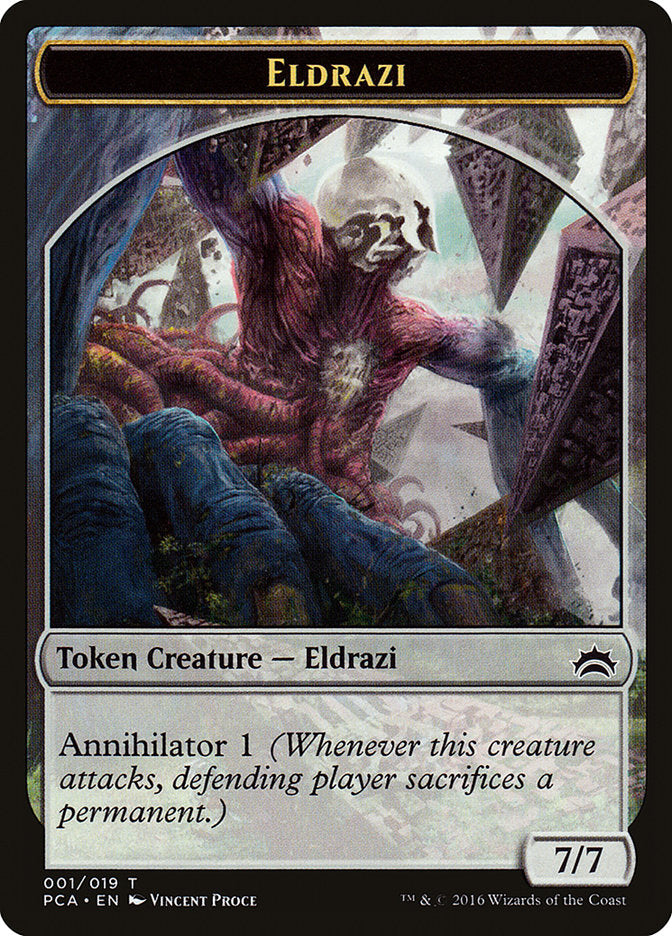 Eldrazi Spawn (002) // Eldrazi Double-Sided Token [Planechase Anthology Tokens] | Impulse Games and Hobbies