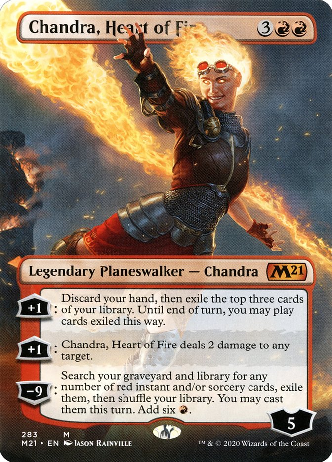 Chandra, Heart of Fire (Borderless) [Core Set 2021] | Impulse Games and Hobbies