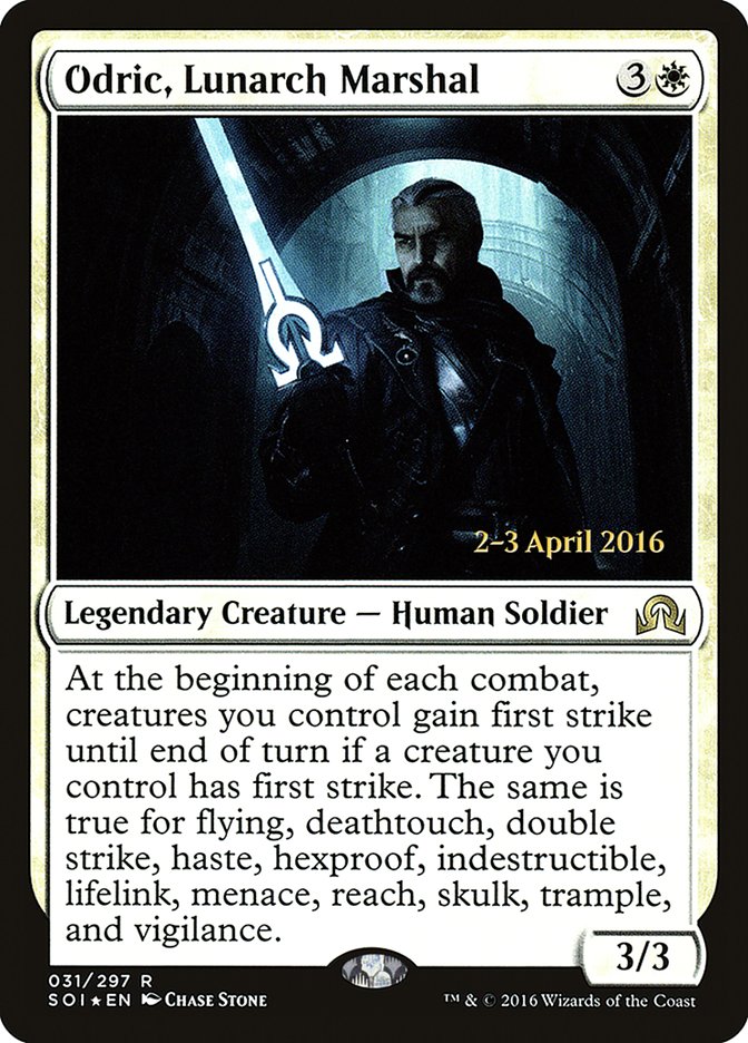 Odric, Lunarch Marshal [Shadows over Innistrad Prerelease Promos] | Impulse Games and Hobbies