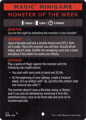 Monster of The Week (Magic Minigame) [Innistrad: Crimson Vow Minigame] | Impulse Games and Hobbies