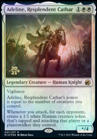 Adeline, Resplendent Cathar [Innistrad: Midnight Hunt Prerelease Promos] | Impulse Games and Hobbies