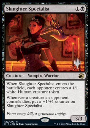 Slaughter Specialist (Promo Pack) [Innistrad: Midnight Hunt Promos] | Impulse Games and Hobbies