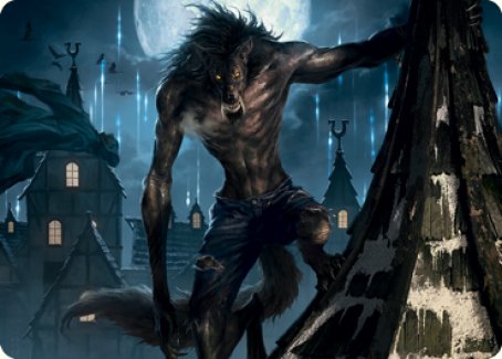 Stalking Predator Art Card [Innistrad: Midnight Hunt Art Series] | Impulse Games and Hobbies