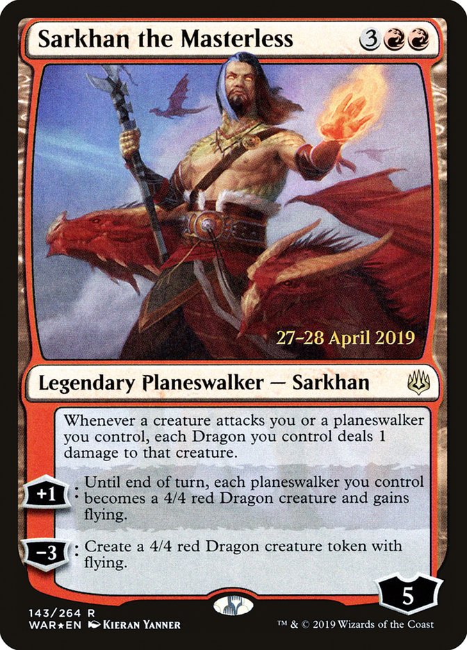 Sarkhan the Masterless  [War of the Spark Prerelease Promos] | Impulse Games and Hobbies