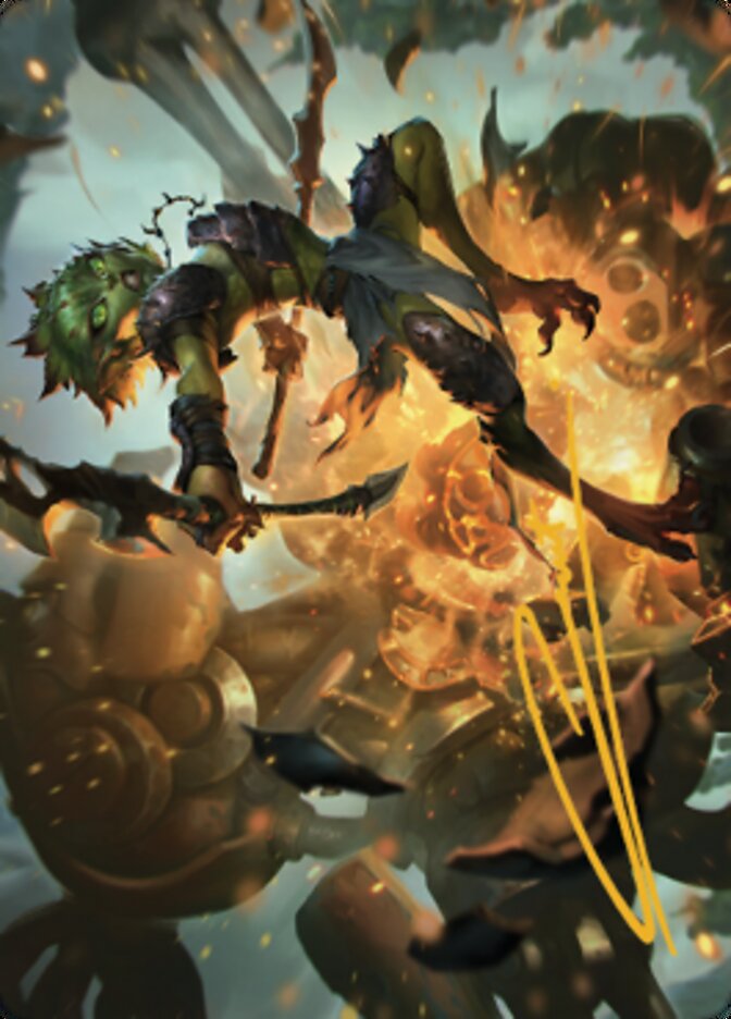 Argothian Sprite Art Card (Gold-Stamped Signature) [The Brothers' War Art Series] | Impulse Games and Hobbies