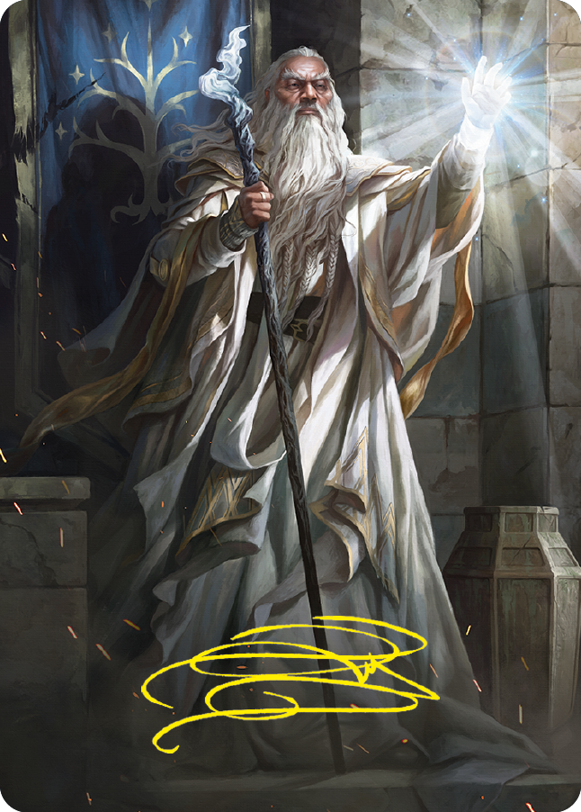 Gandalf the White Art Card (Gold-Stamped Signature) [The Lord of the Rings: Tales of Middle-earth Art Series] | Impulse Games and Hobbies