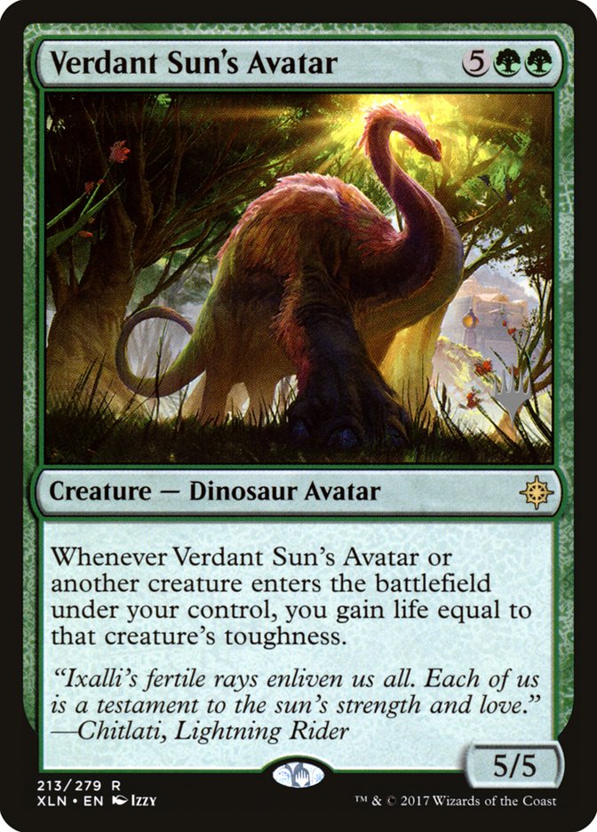 Verdant Sun's Avatar (Promo Pack) [Ixalan Promos] | Impulse Games and Hobbies