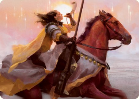 Sunrise Cavalier Art Card [Innistrad: Midnight Hunt Art Series] | Impulse Games and Hobbies