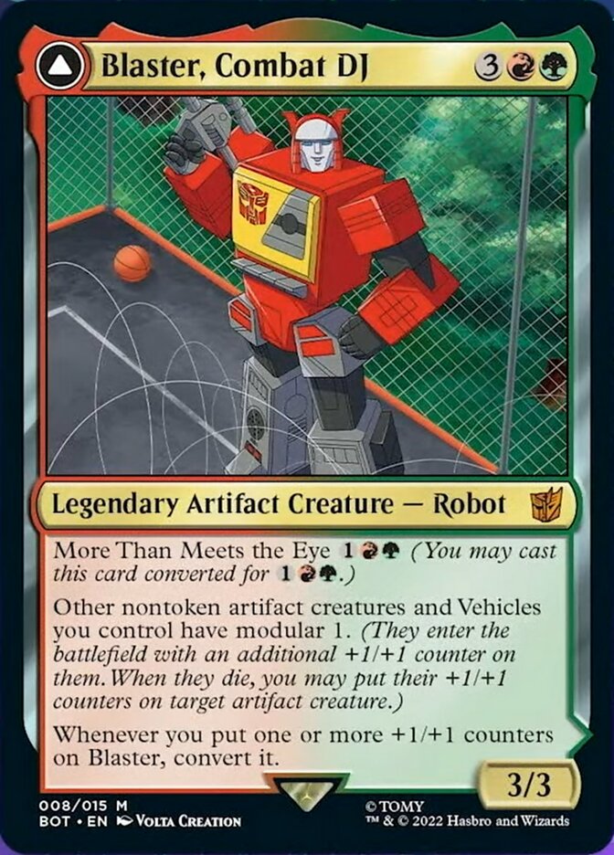 Blaster, Combat DJ // Blaster, Morale Booster [Universes Beyond: Transformers] | Impulse Games and Hobbies