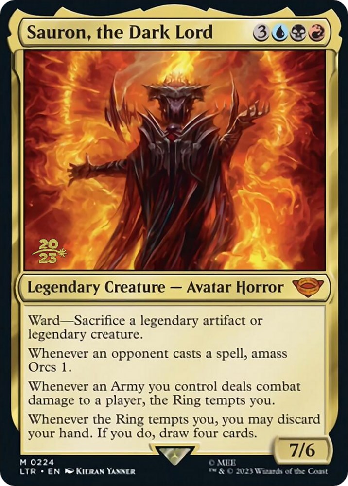 Sauron, the Dark Lord [The Lord of the Rings: Tales of Middle-Earth Prerelease Promos] | Impulse Games and Hobbies