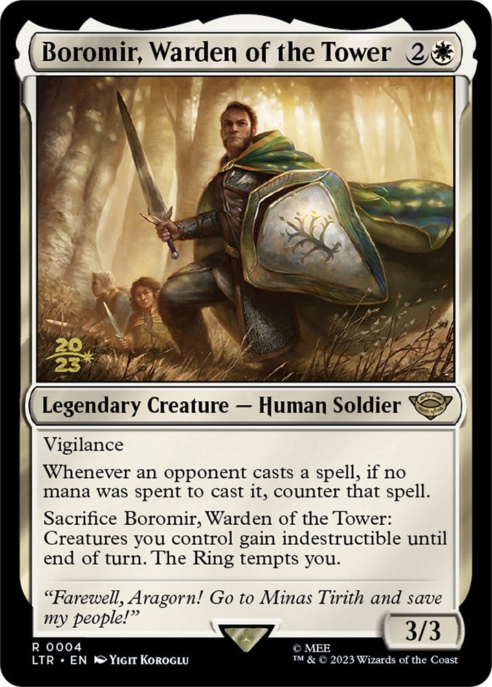 Boromir, Warden of the Tower [The Lord of the Rings: Tales of Middle-Earth Prerelease Promos] | Impulse Games and Hobbies