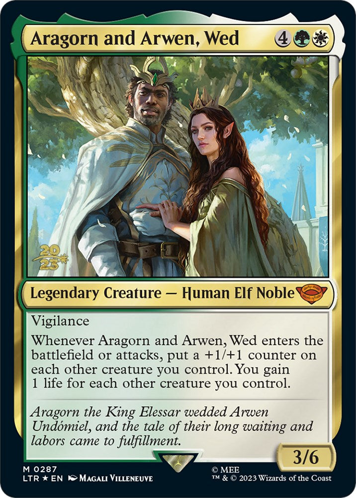 Aragorn and Arwen, Wed [The Lord of the Rings: Tales of Middle-Earth Prerelease Promos] | Impulse Games and Hobbies