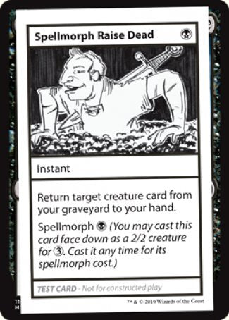 Spellmorph Raise Dead (2021 Edition) [Mystery Booster Playtest Cards] | Impulse Games and Hobbies