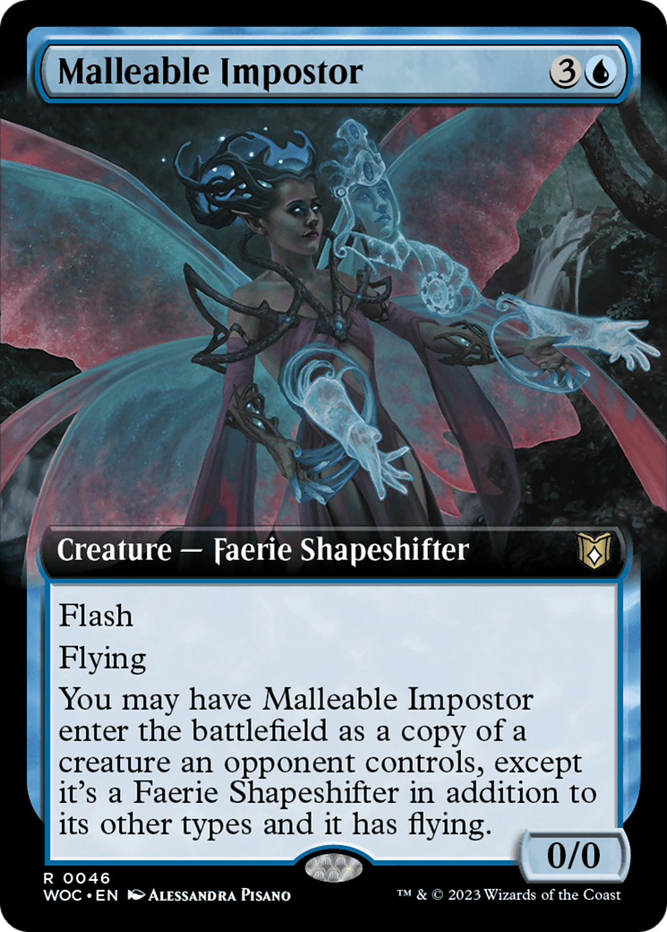 Malleable Impostor (Extended Art) [Wilds of Eldraine Commander] | Impulse Games and Hobbies