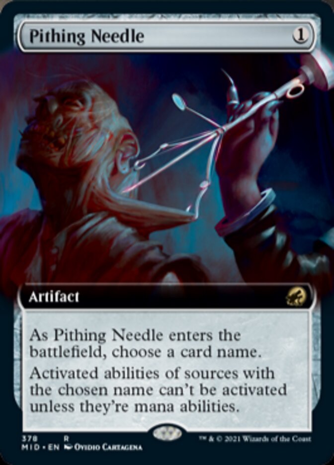 Pithing Needle (Extended) [Innistrad: Midnight Hunt] | Impulse Games and Hobbies