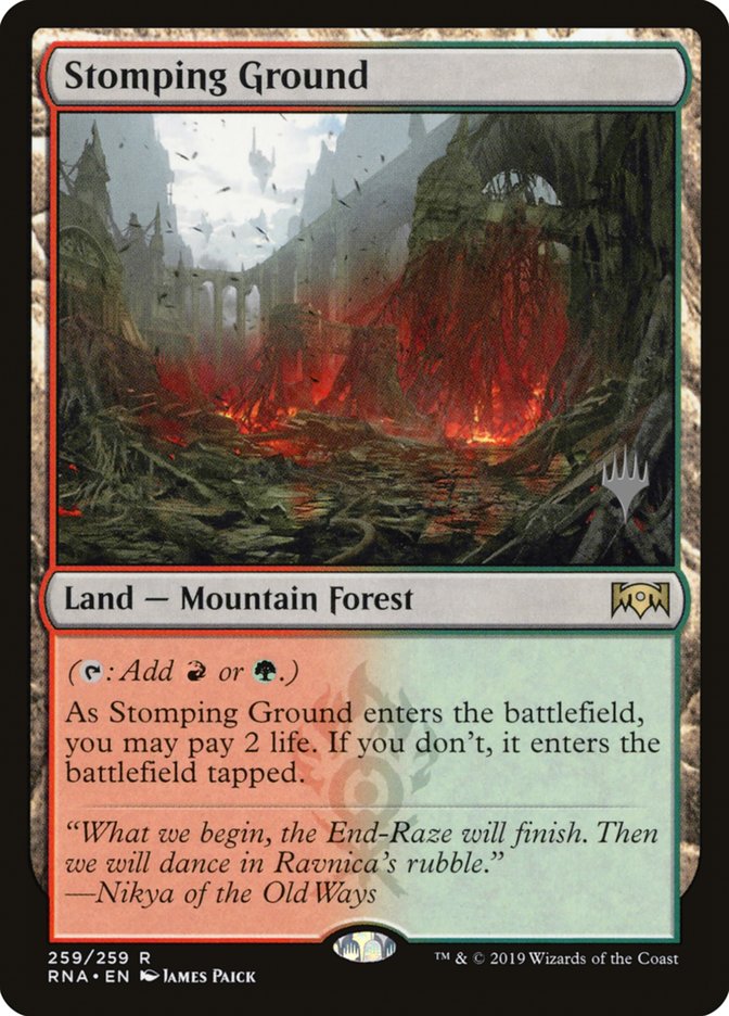 Stomping Ground (Promo Pack) [Ravnica Allegiance Promos] | Impulse Games and Hobbies