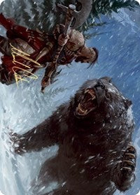 Blizzard Brawl Art Card (Gold-Stamped Signature) [Kaldheim: Art Series] | Impulse Games and Hobbies