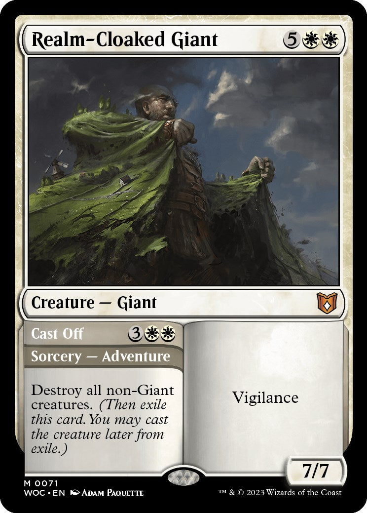 Realm-Cloaked Giant // Cast Off [Wilds of Eldraine Commander] | Impulse Games and Hobbies