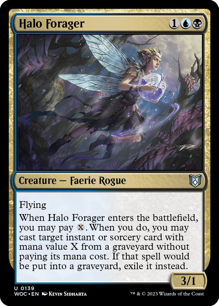 Halo Forager [Wilds of Eldraine Commander] | Impulse Games and Hobbies