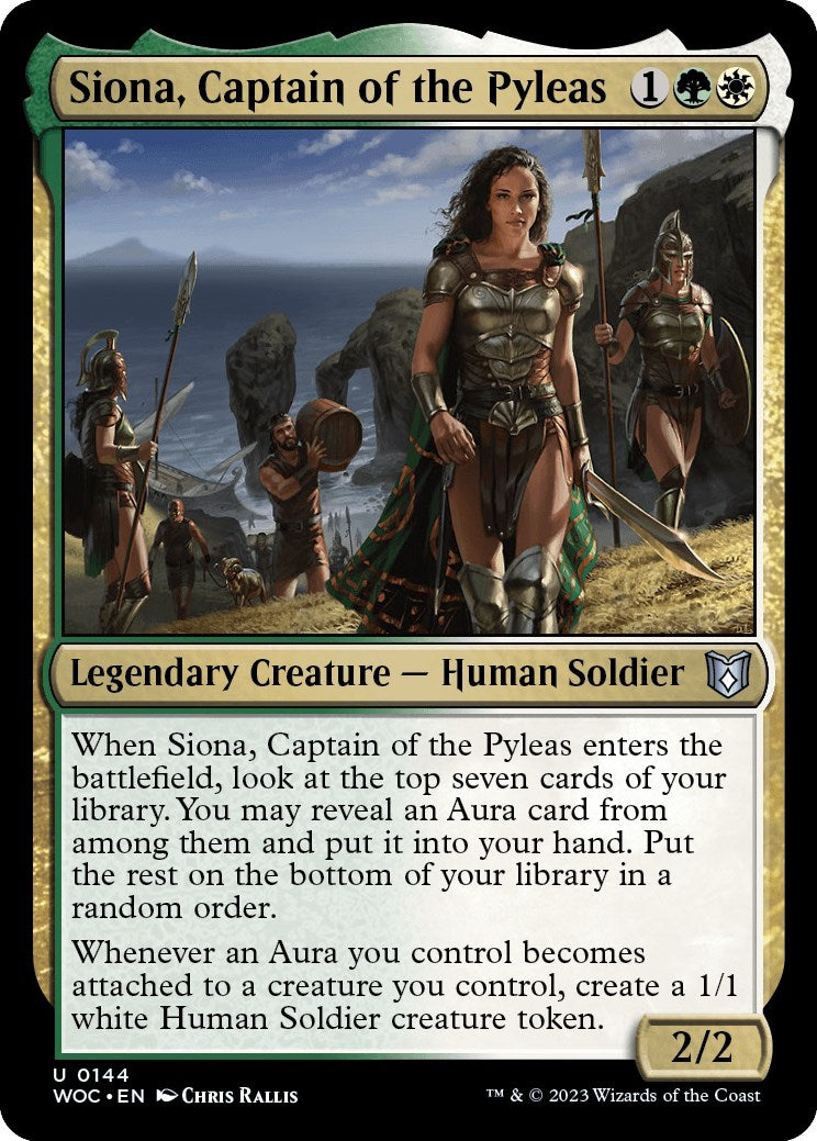 Siona, Captain of the Pyleas [Wilds of Eldraine Commander] | Impulse Games and Hobbies