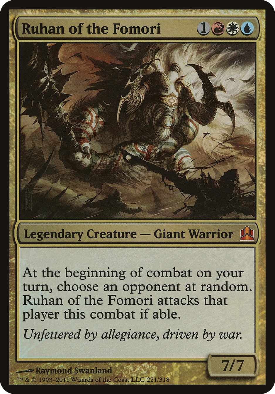 Ruhan of the Fomori (Oversized) [Commander 2011 Oversized] | Impulse Games and Hobbies