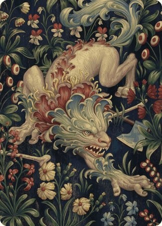 Beast Token Art Card [Wilds of Eldraine Art Series] | Impulse Games and Hobbies