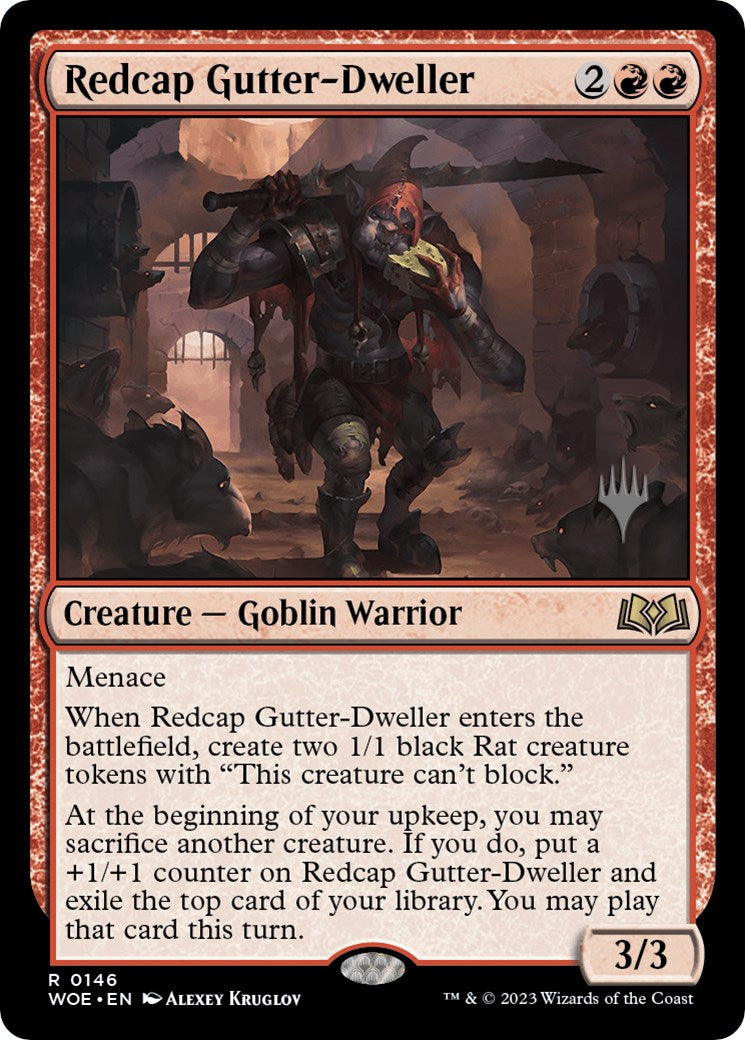 Redcap Gutter-Dweller (Promo Pack) [Wilds of Eldraine Promos] | Impulse Games and Hobbies