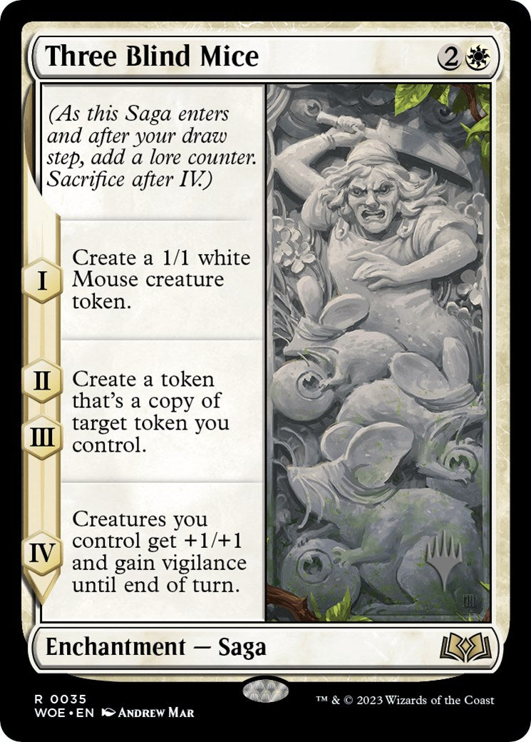 Three Blind Mice (Promo Pack) [Wilds of Eldraine Promos] | Impulse Games and Hobbies