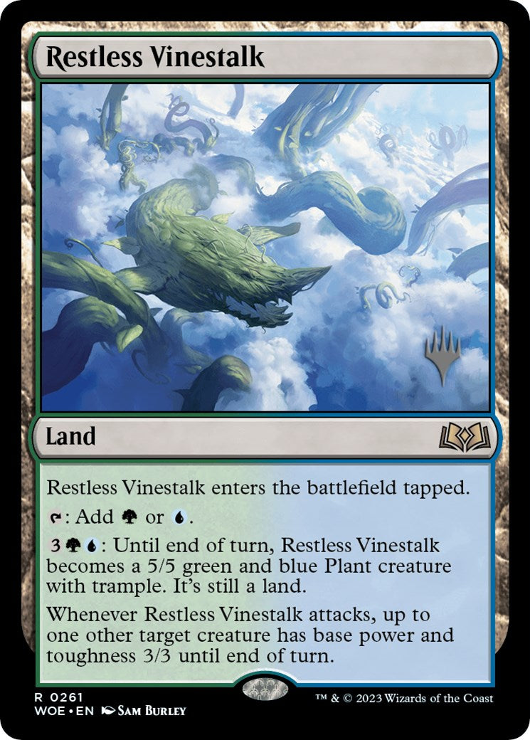 Restless Vinestalk (Promo Pack) [Wilds of Eldraine Promos] | Impulse Games and Hobbies