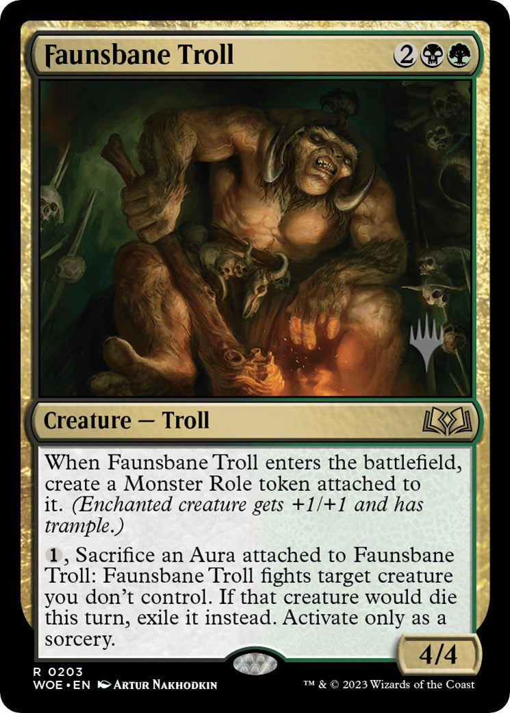 Faunsbane Troll (Promo Pack) [Wilds of Eldraine Promos] | Impulse Games and Hobbies