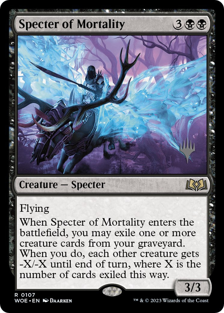 Specter of Mortality (Promo Pack) [Wilds of Eldraine Promos] | Impulse Games and Hobbies