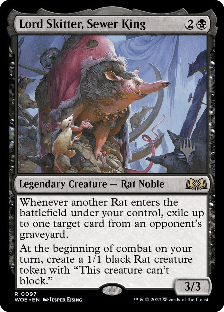 Lord Skitter, Sewer King (Promo Pack) [Wilds of Eldraine Promos] | Impulse Games and Hobbies