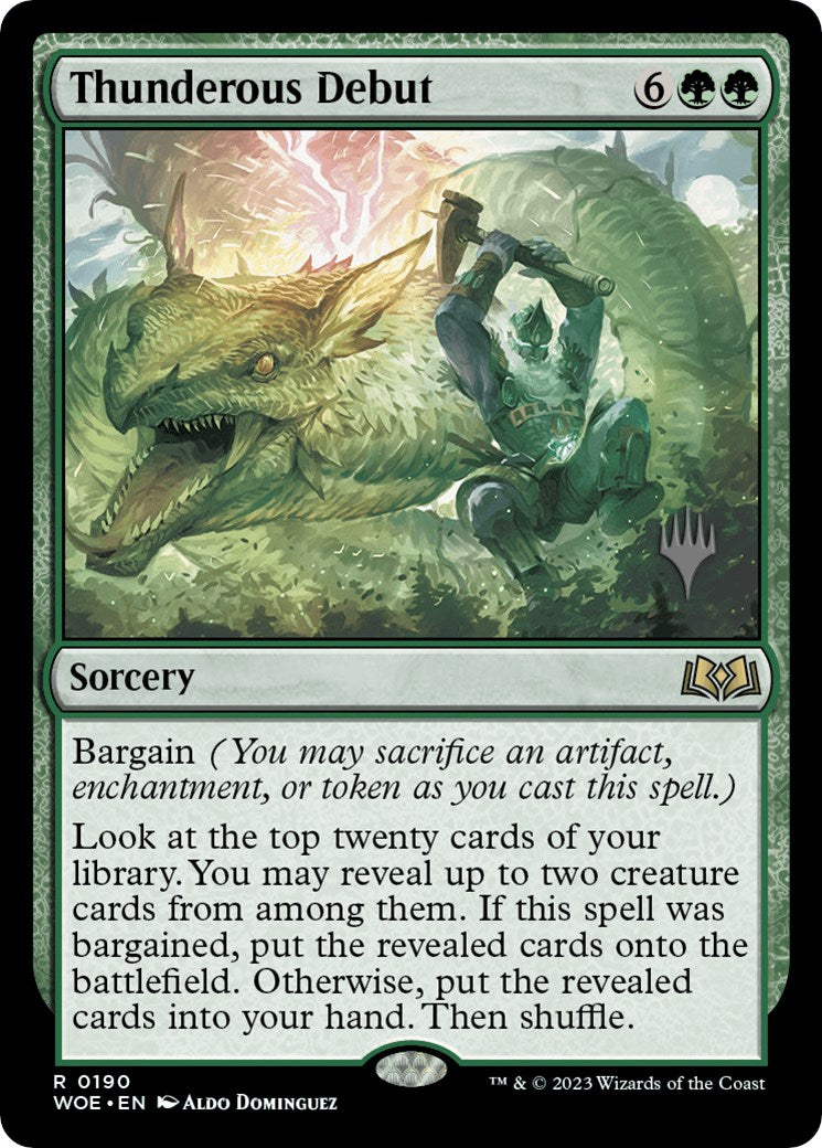 Thunderous Debut (Promo Pack) [Wilds of Eldraine Promos] | Impulse Games and Hobbies