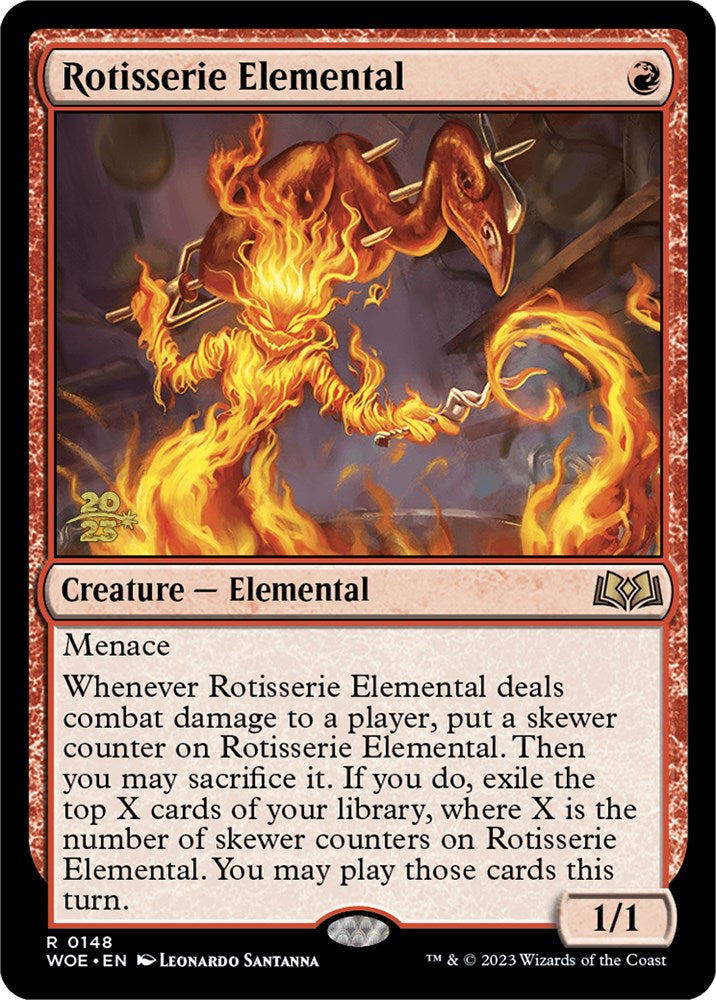 Rotisserie Elemental [Wilds of Eldraine Prerelease Promos] | Impulse Games and Hobbies