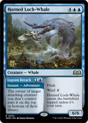 Horned Loch-Whale // Lagoon Breach [Wilds of Eldraine Prerelease Promos] | Impulse Games and Hobbies