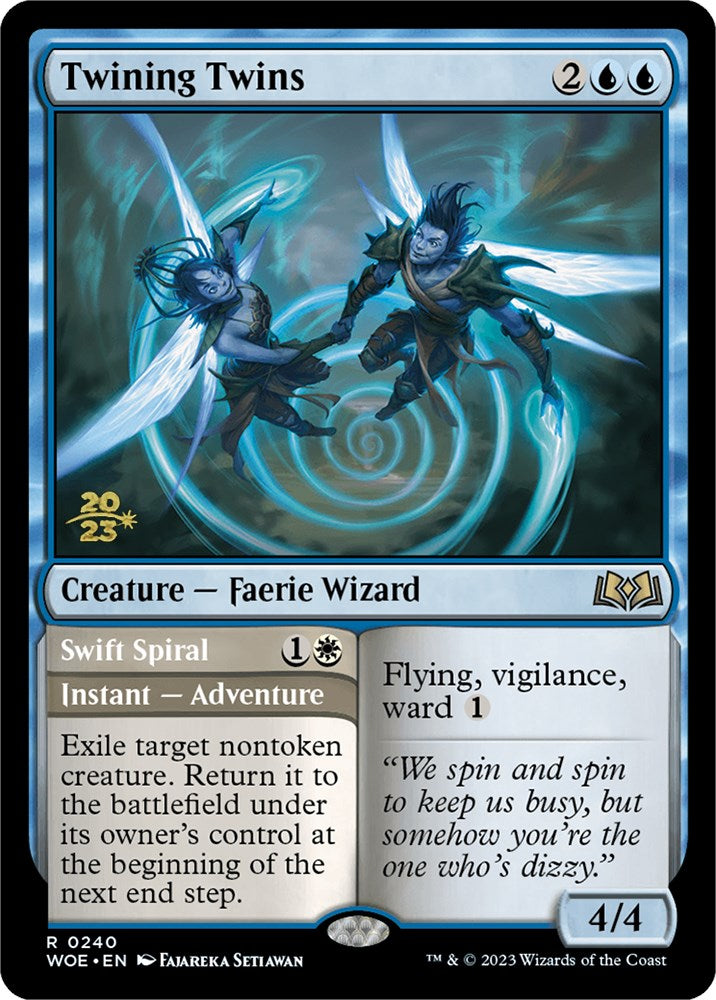 Twining Twins // Swift Spiral (Promo Pack) [Wilds of Eldraine Promos] | Impulse Games and Hobbies