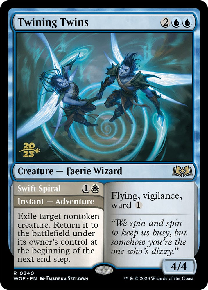 Twining Twins // Swift Spiral [Wilds of Eldraine Prerelease Promos] | Impulse Games and Hobbies