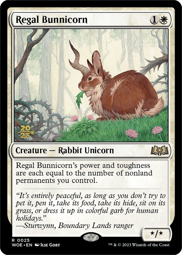 Regal Bunnicorn [Wilds of Eldraine Prerelease Promos] | Impulse Games and Hobbies