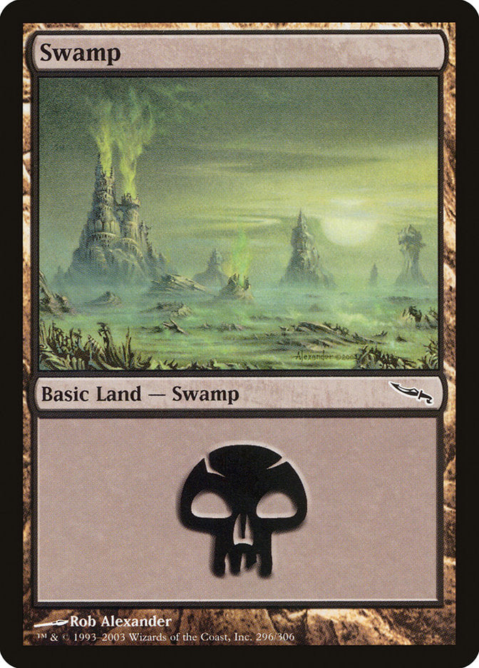 Swamp (296) [Mirrodin] | Impulse Games and Hobbies