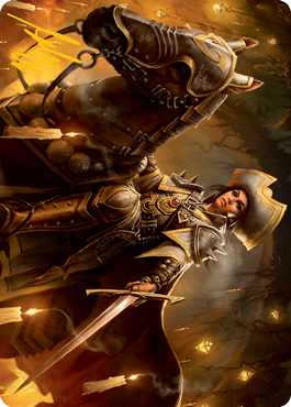 Seasoned Cathar Art Card (Gold-Stamped Signature) [Innistrad: Midnight Hunt Art Series] | Impulse Games and Hobbies