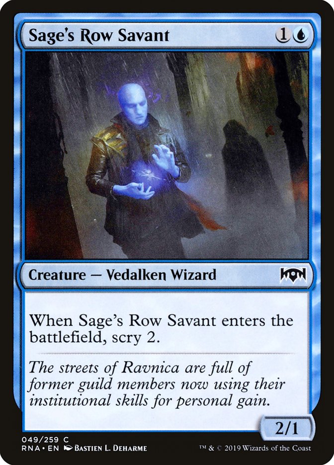 Sage's Row Savant [Ravnica Allegiance] | Impulse Games and Hobbies
